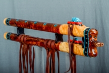 Yellow Cedar Burl Native American Flute, Minor, Low E-4, #M5Ha (3)